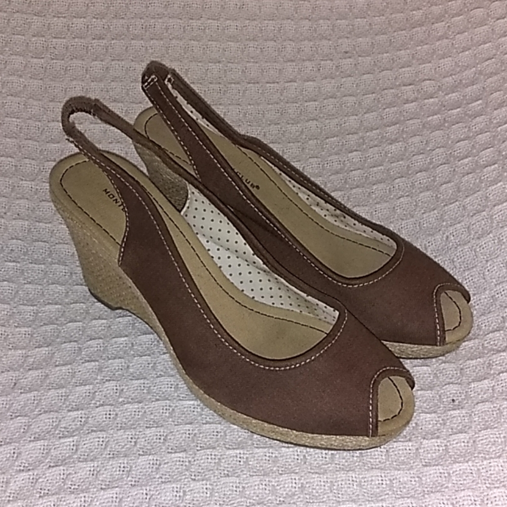 Brown Montego Bay club wedges